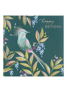 SAM136 Gift Card - Green Tropical Bird on Branch 